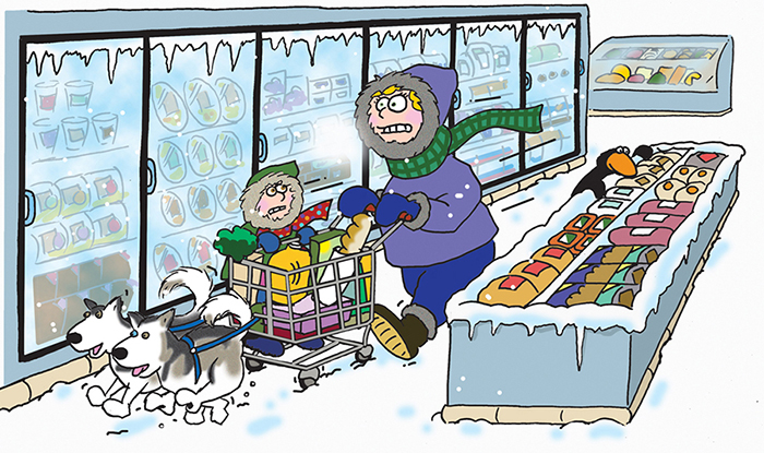 air pear freezer cartoon