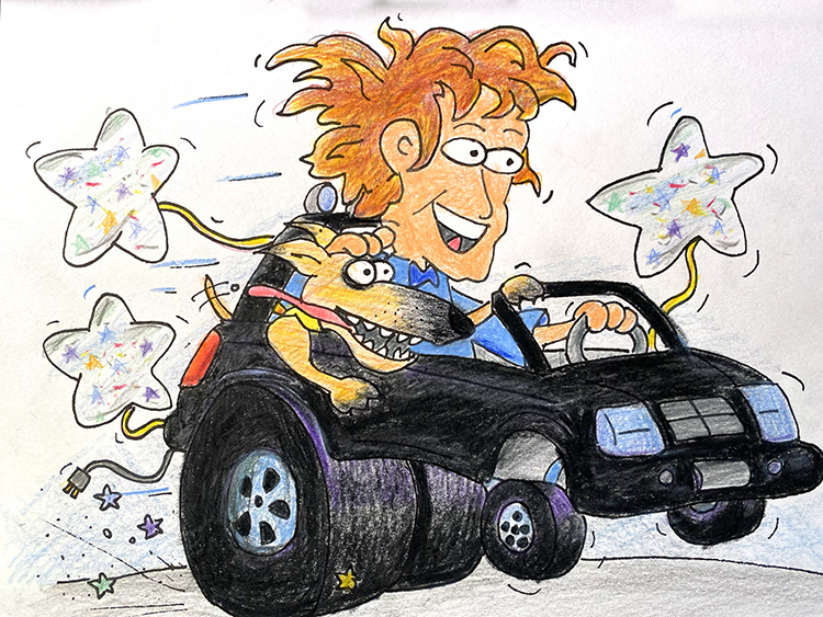 escalade power wheels cartoon