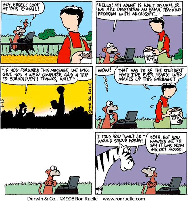email scam  comic cartoon
