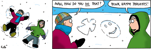snow angel comic cartoon