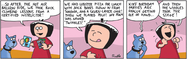 kids birthday party comic cartoon