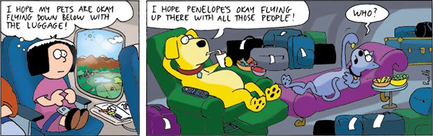 pet travel comic cartoon