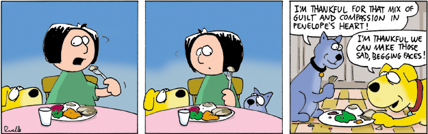 thanksgiving pet comic cartoon