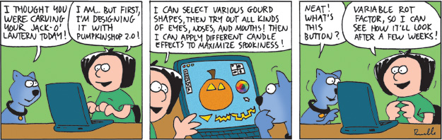 pumpkin shop comic cartoon