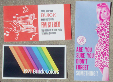 1971 buick radio pamphlet