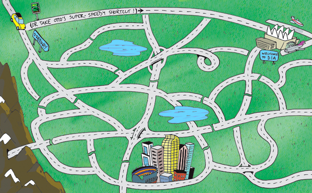 northwest parkway comic cartoon maze