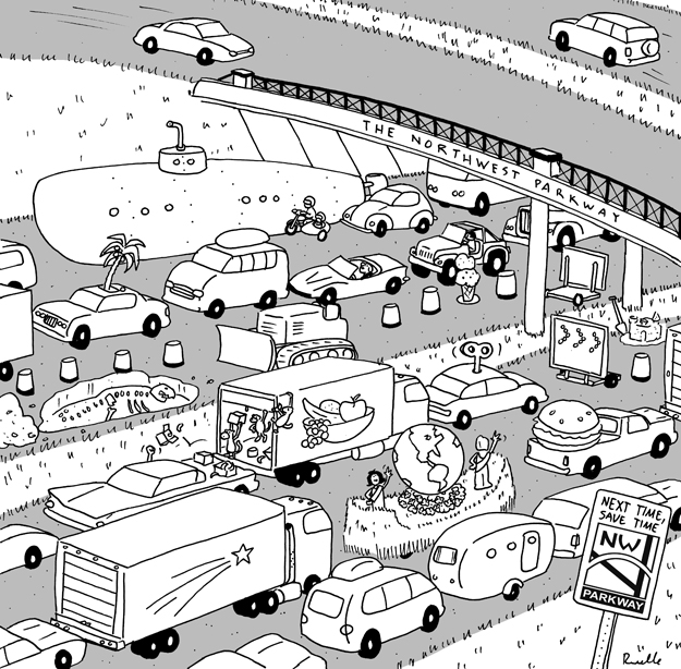 northwest parkway comic cartoon coloring page